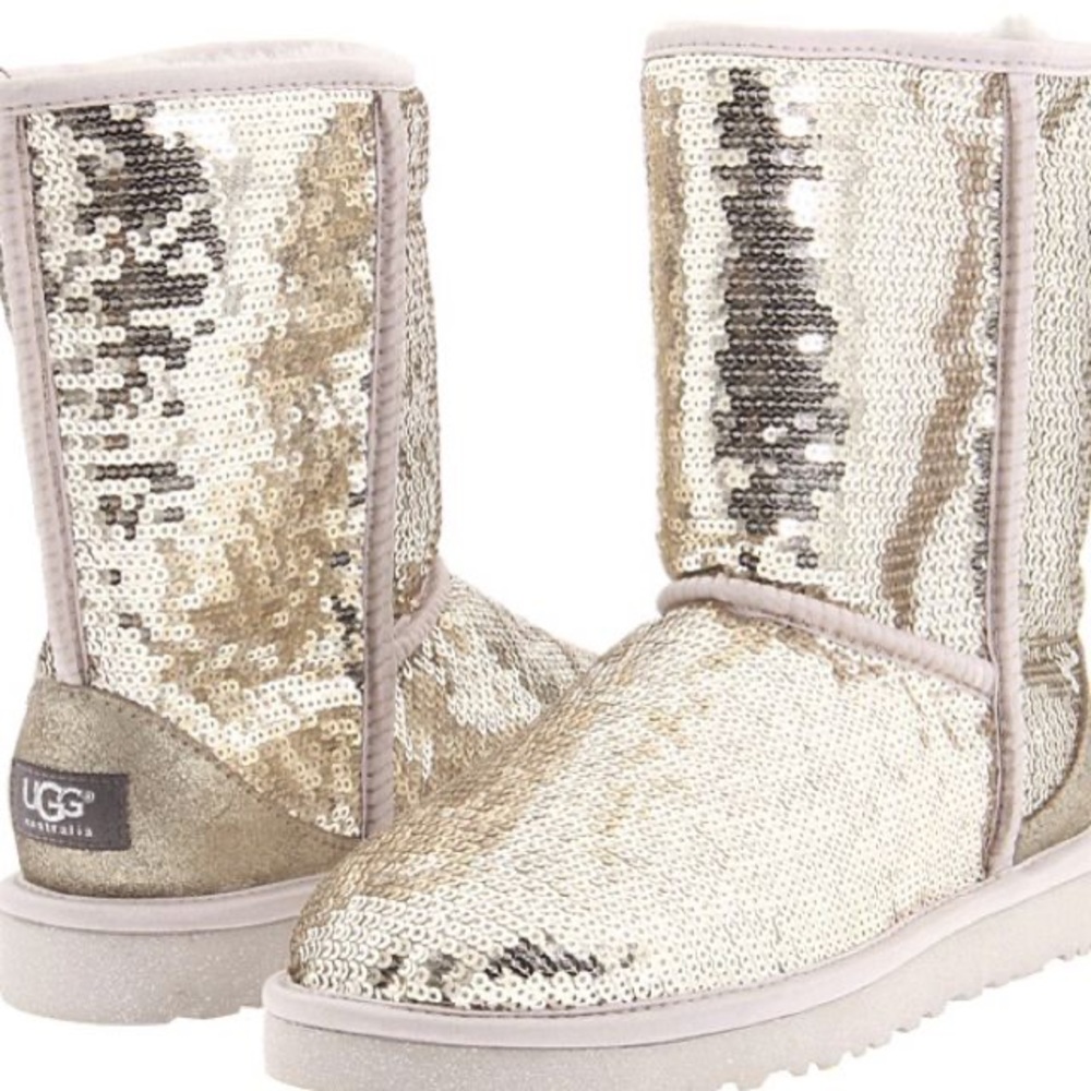 Silver sparkle Uggs